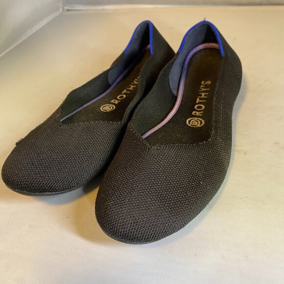 Rothy’s The Flat Round Toe Knit Ballet Flat Shoes 9w - Picture 1 of 6